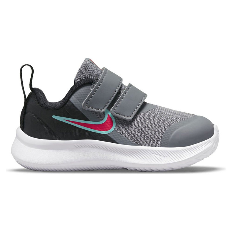 Nike star runner 3 (tdv)smoke grey/siren-red black