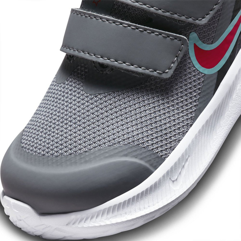 Nike star runner 3 (tdv)smoke grey/siren-red black