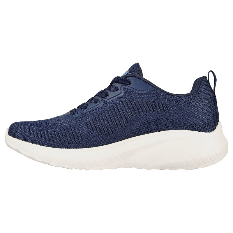 zapatilla skechers bobs squad navy con memory foam