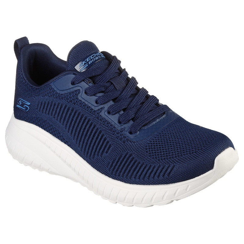 zapatilla skechers bobs squad navy con memory foam