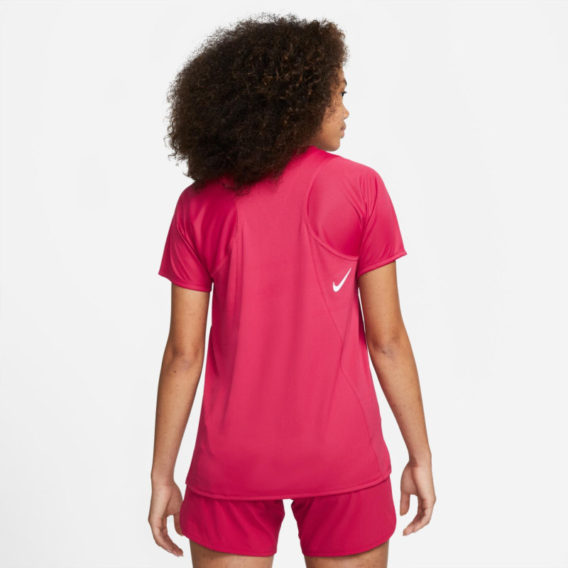 Nike dri-fit race wmns short sleeve burdeos