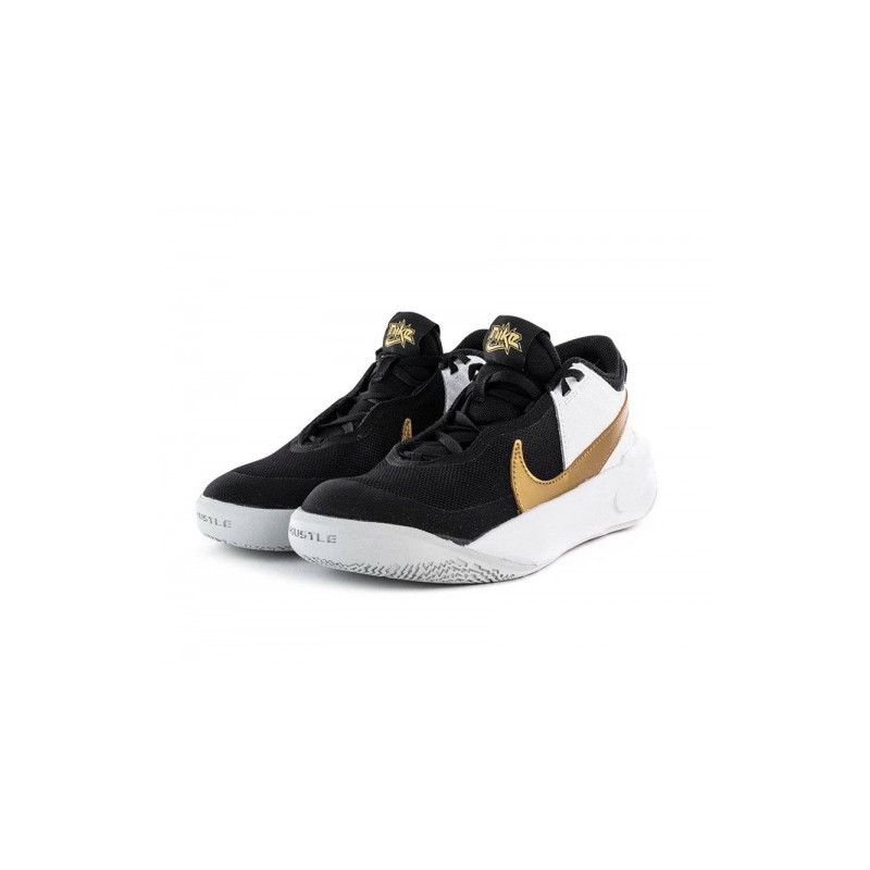 Nike team hustle d 10 (GS) black/metallic gold-white