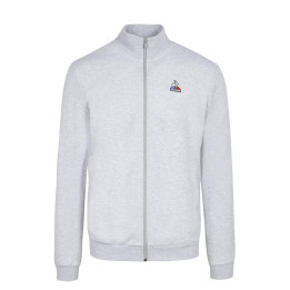 Le coq sportif Ess fz sweat N3 M gris chiné clair