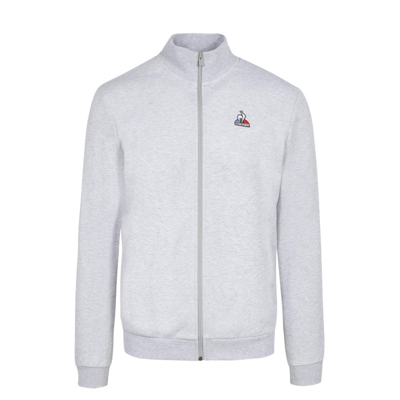 Le coq sportif Ess fz sweat N3 M gris chiné clair