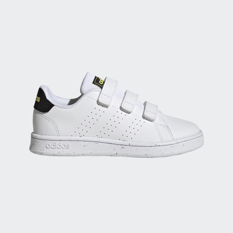 Adidas advantage cf c ft white/c black/beam yellow