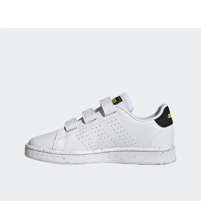 Adidas advantage cf c ft white/c black/beam yellow