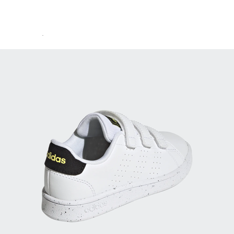 Adidas advantage cf c ft white/c black/beam yellow