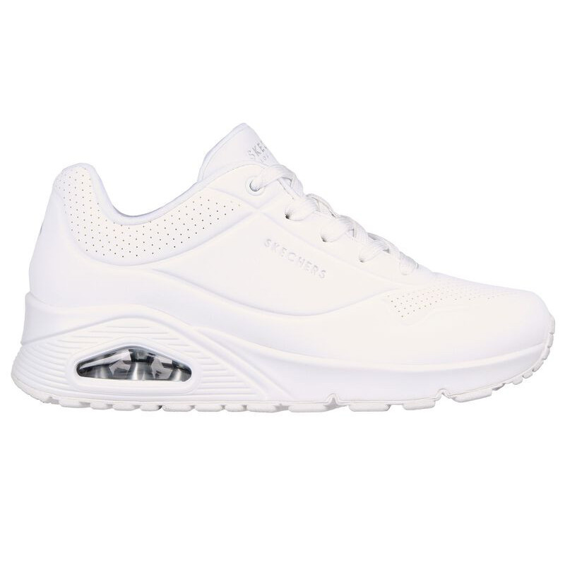 Skechers Uno blanco mujer con memory foam y cámara de aire