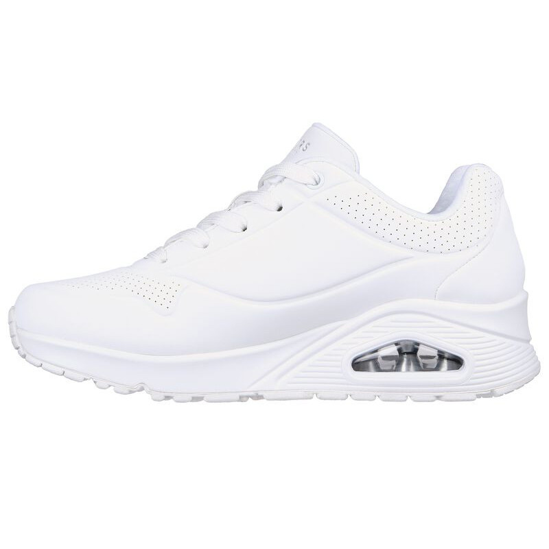 Skechers Uno blanco mujer con memory foam y cámara de aire