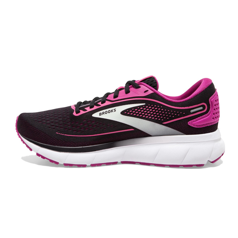 Brooks trace 2 black/festival fuchsia/pink flambe