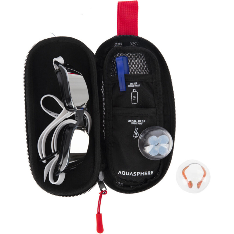 Aquasphere google case black/red