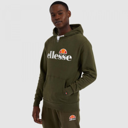 sudadera con capucha ellesse en color verde kakhi