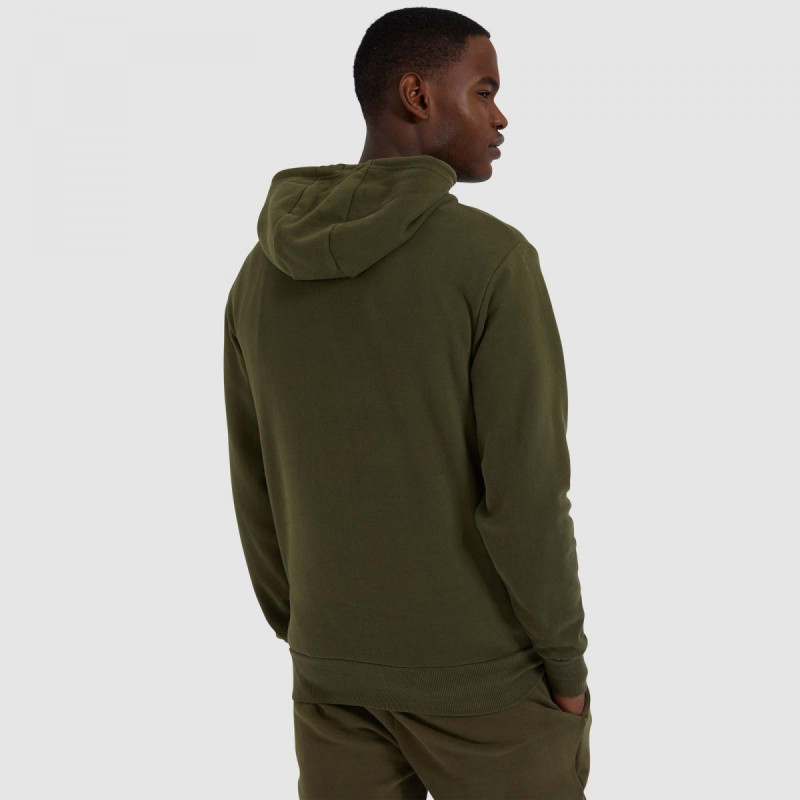 sudadera con capucha ellesse en color verde kakhi