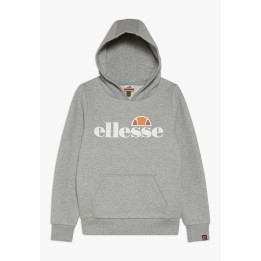 Sudadera con capucha ellesse en color gris con letras blancas