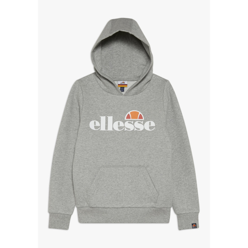 Sudadera con capucha ellesse en color gris con letras blancas