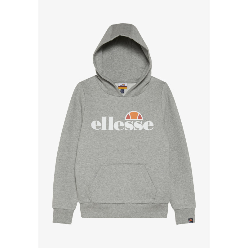 Sudadera con capucha ellesse en color gris con letras blancas