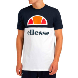 Camiseta ellesse de manga corta marino y blanco