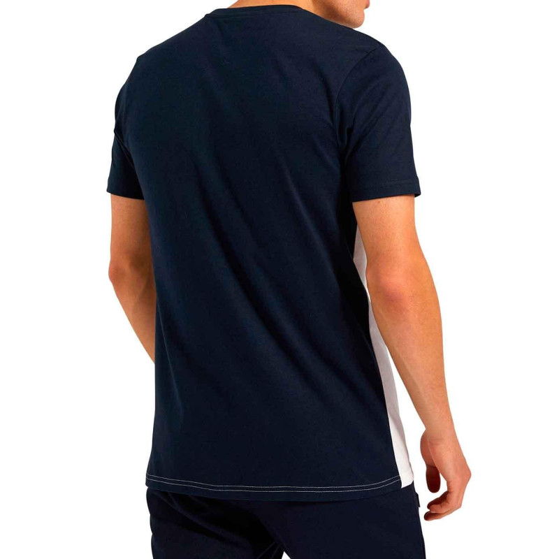 Camiseta ellesse de manga corta marino y blanco