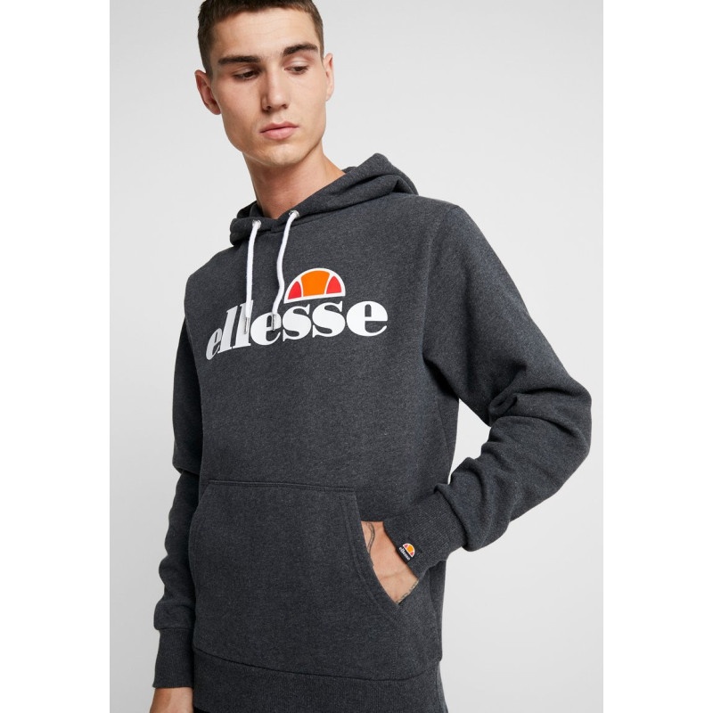 Sudadera con capucha Ellesse gottero en color gris oscuro