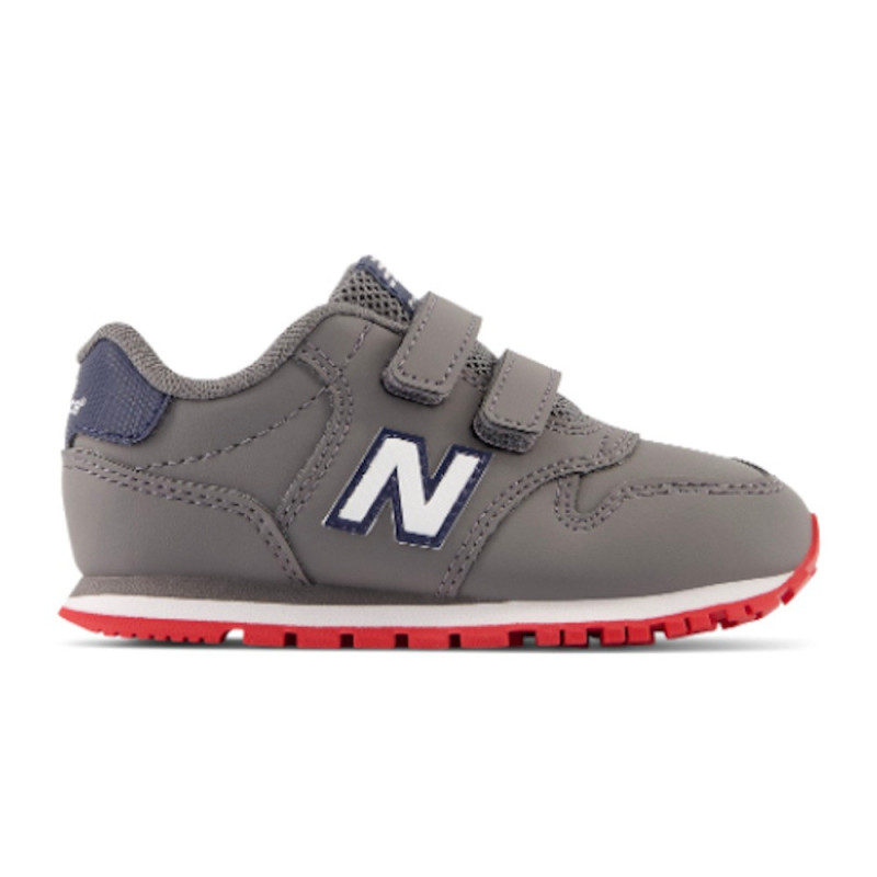 new balance 500 infantil con velcro en gris