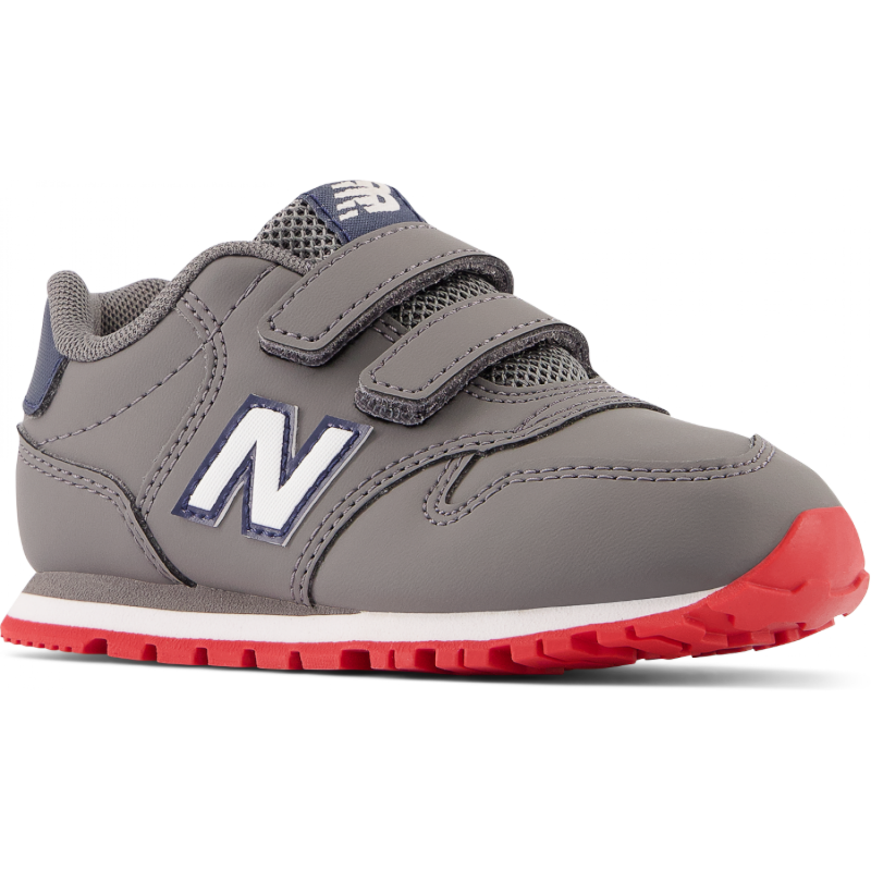 new balance 500 infantil con velcro en gris