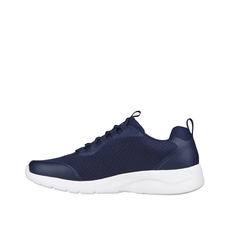 Skechers para hombre en color marino con cordón elástico