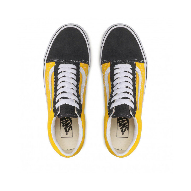 Vans old skool en color amarillo y negro