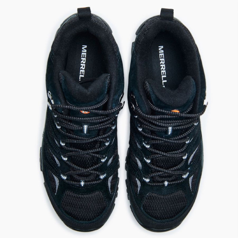 Bota de montaña merrell moab con gore-tex y suela vibram en negro-gris