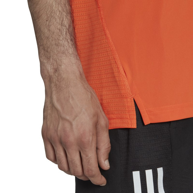 Camiseta Adidas de entrenamiento o para correr en color naranja