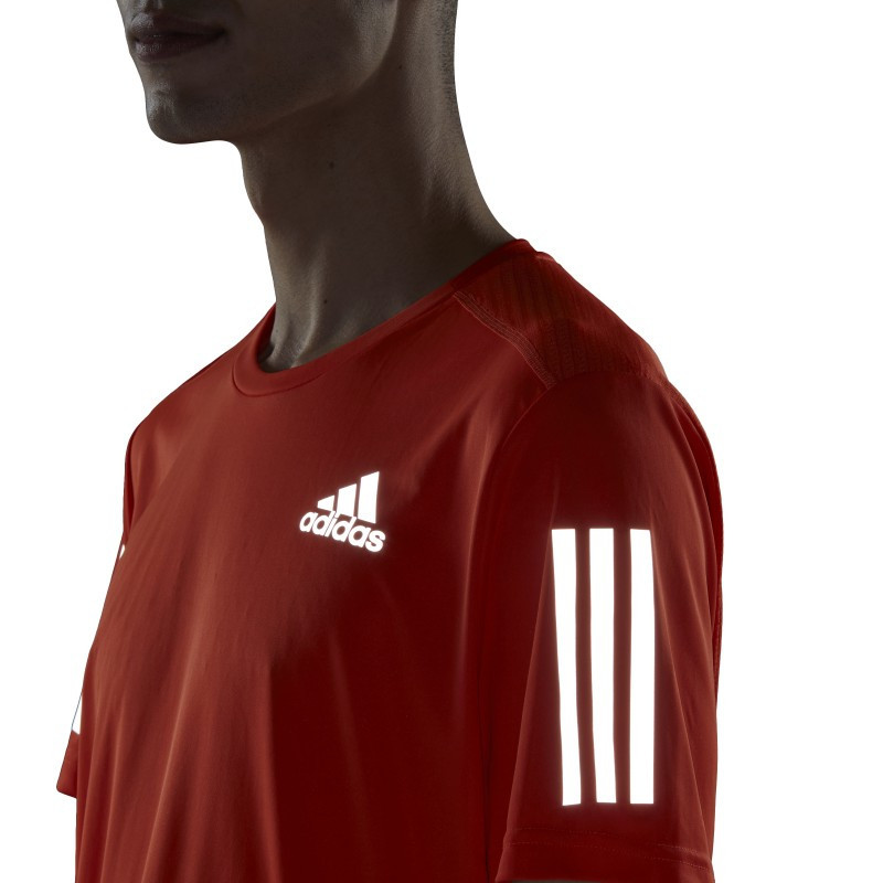 Camiseta Adidas de entrenamiento o para correr en color naranja