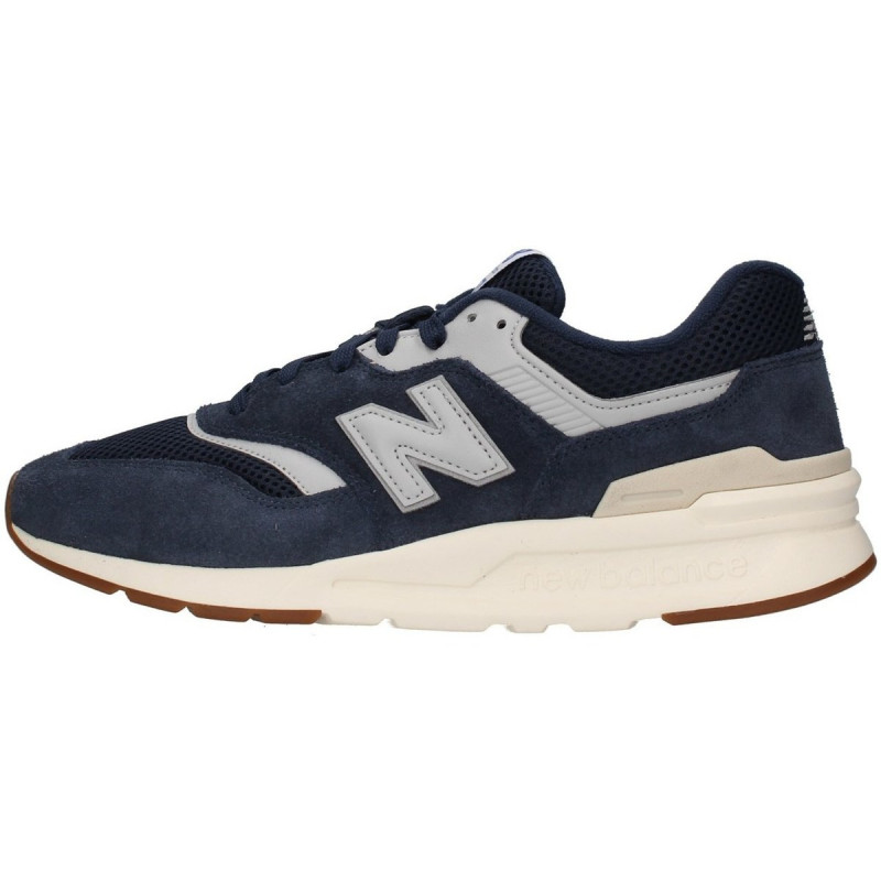 New balance 997 en color azul marino y gris de moda