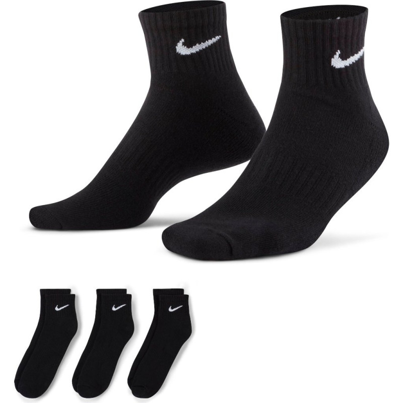 Calcetines nike negros pack de tres pares