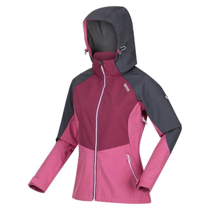 Chaqueta Regatta para mujer en color rosa-morado-gris