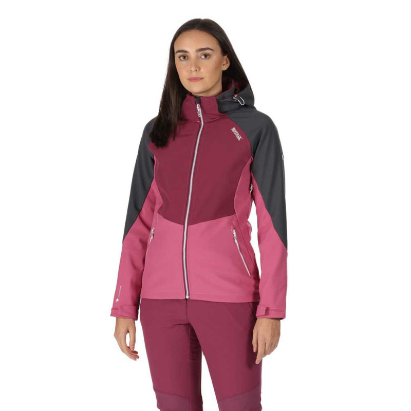Chaqueta Regatta para mujer en color rosa-morado-gris