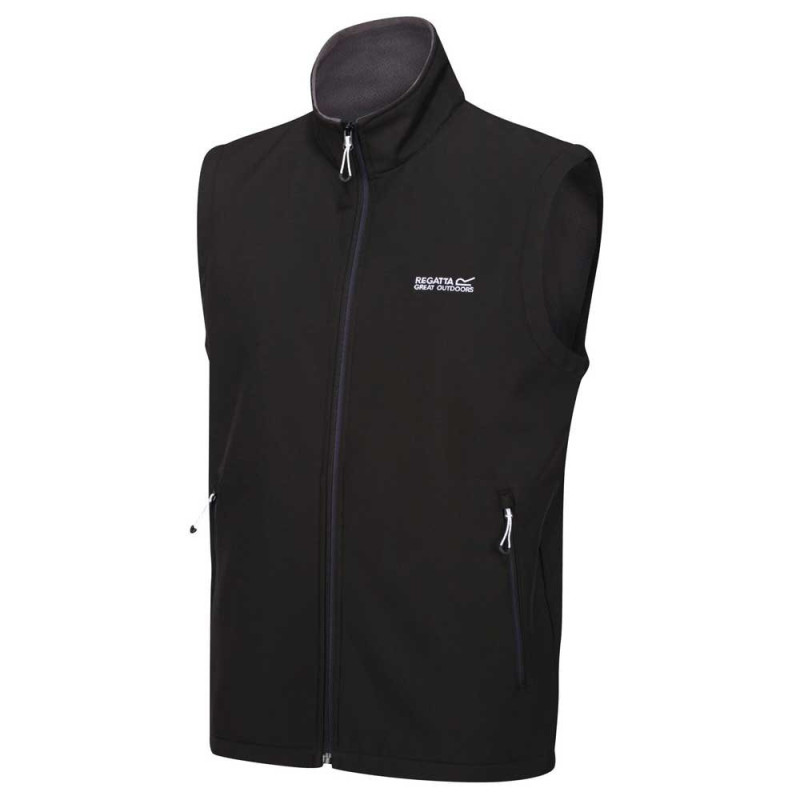 Regatta chaleco de softshell en color negro
