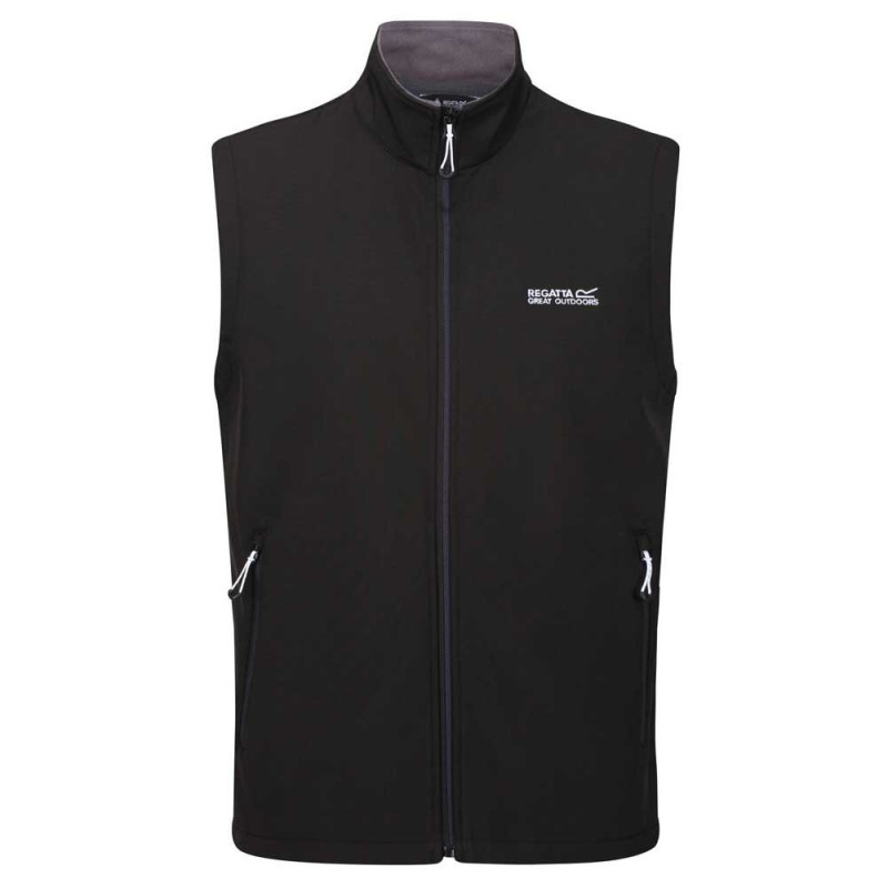 Regatta chaleco de softshell en color negro