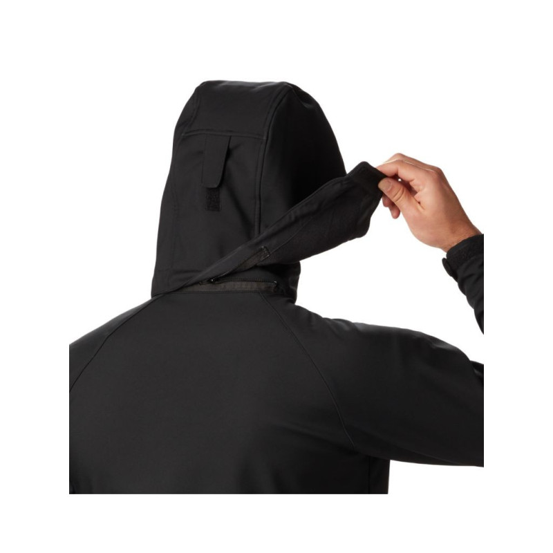 Columbia softshell con capucha desmontable negro