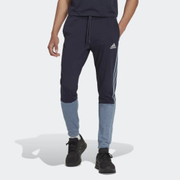 Adidas pantalón algodón largo en marino y gris azulado