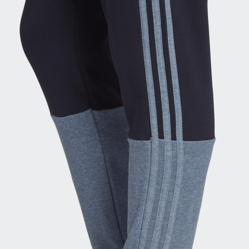 Adidas pantalón algodón largo en marino y gris azulado