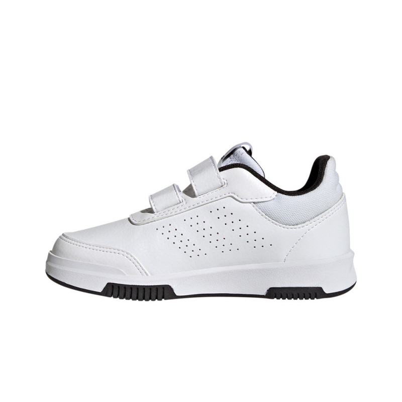 Adidas tensaur sport 2.0 cf blanca con las bandas negras para el cole