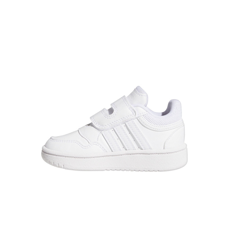 Adidas hoops blanco con velcro en tallas 20 al 27
