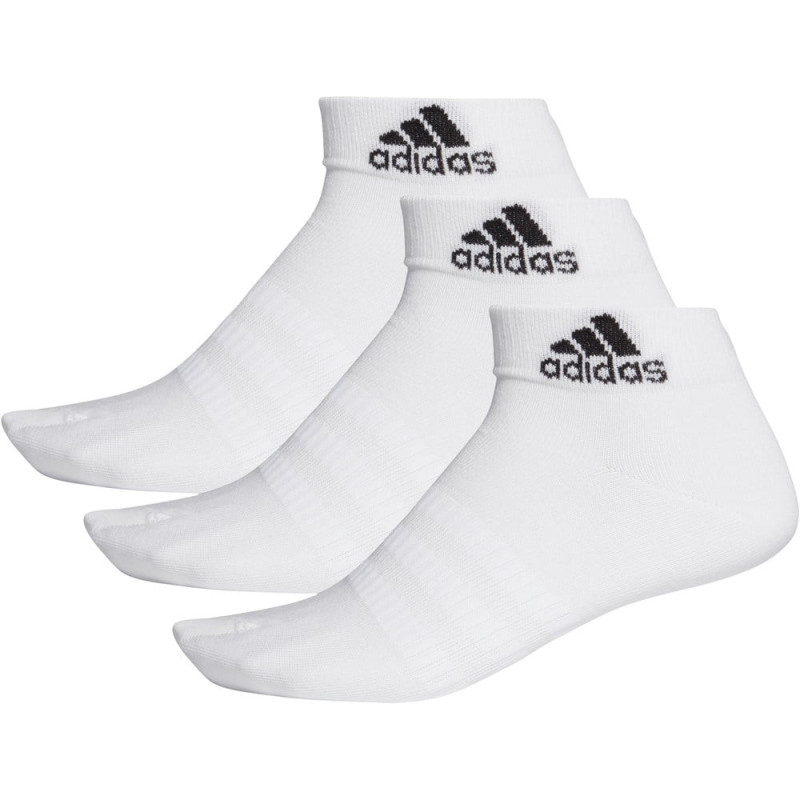 Adidas pack de 3 pares de calcetines blancos tobilleros