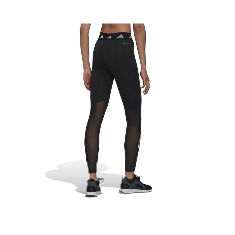 Adidas maya larga 7/8 de mujer en color negro con bandas en blanco