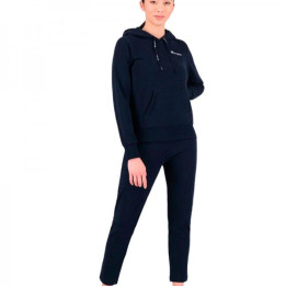Champion pantalón de algodón de mujer en color marino