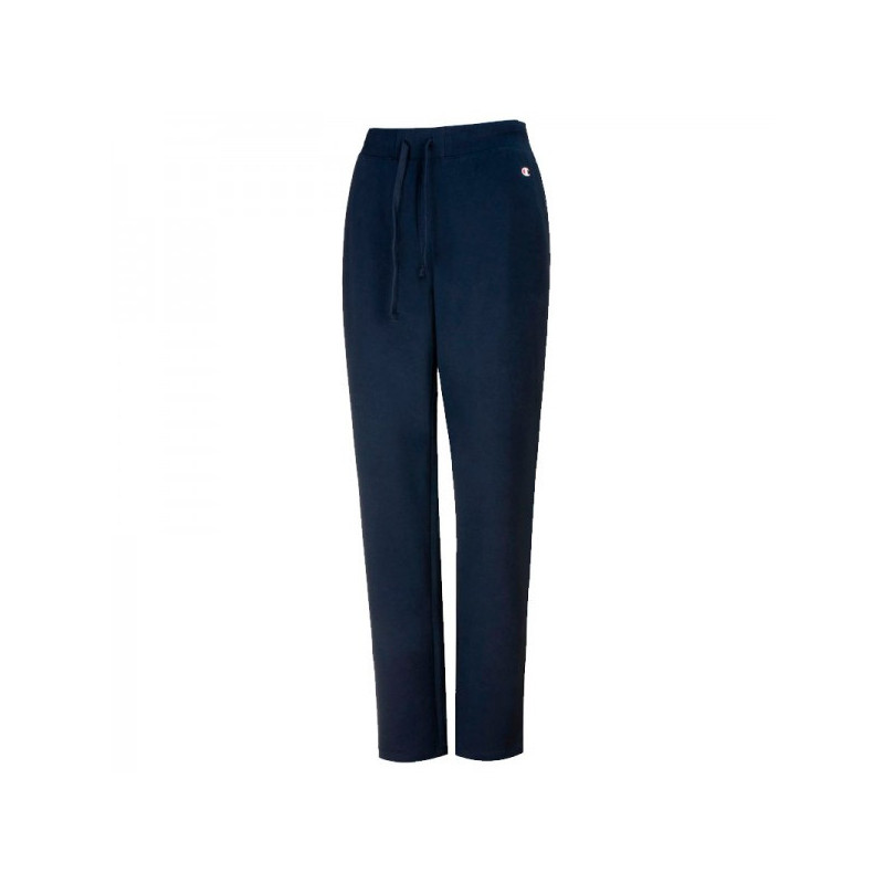 Champion pantalón de algodón de mujer en color marino