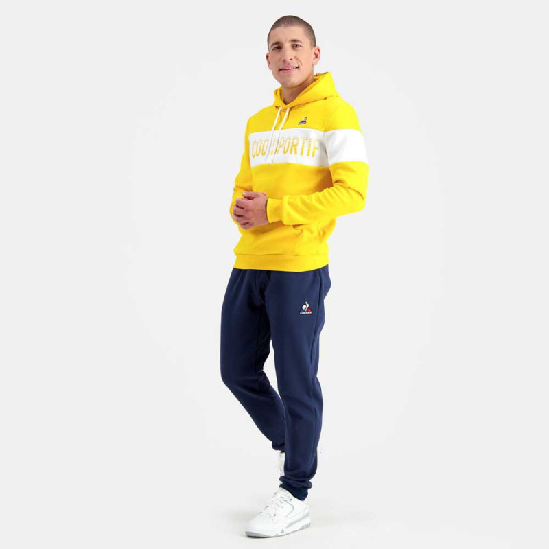 Le coq sportif Sudadera con capucha amarilla