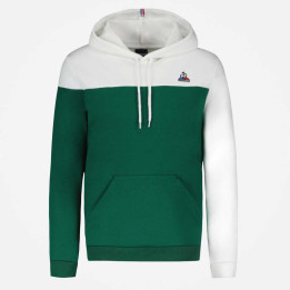 Le coq sportif sudadera con capucha en verde y blanco