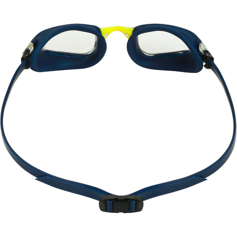 Aquasphere fastlane  navy and neon yellow clear lens