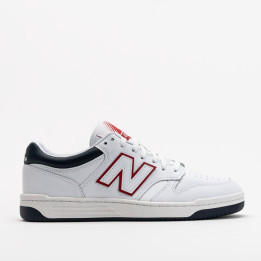 New balance 480 en color blanco marino y rojo