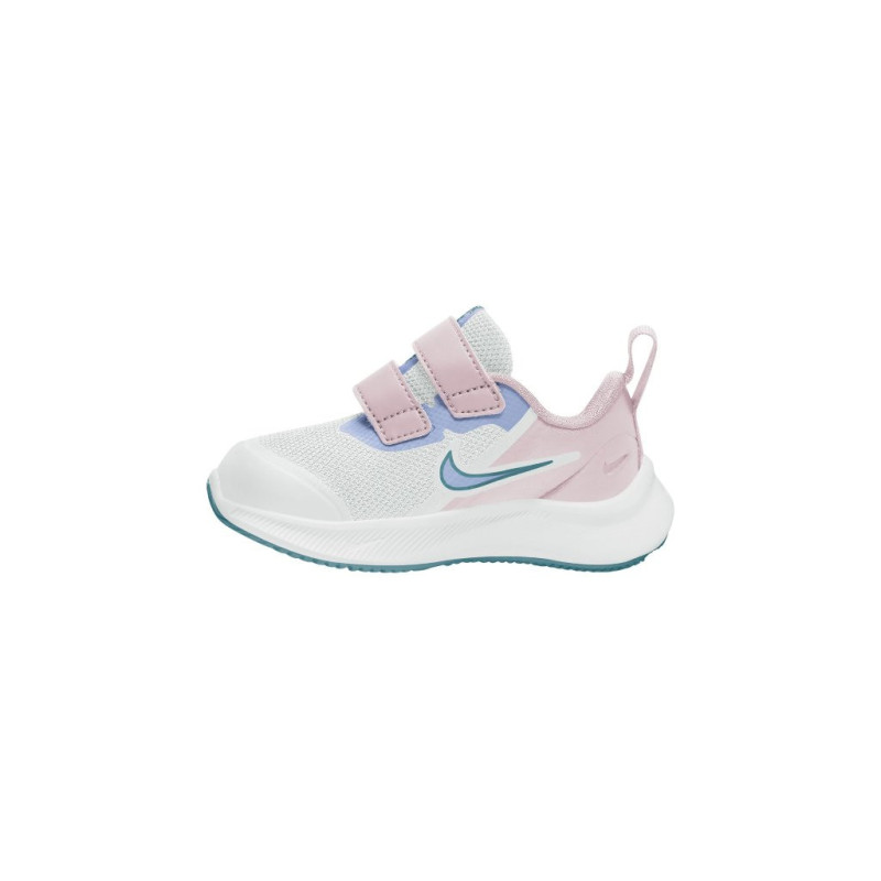 Nike star runner velcro blanco-rosa infantil